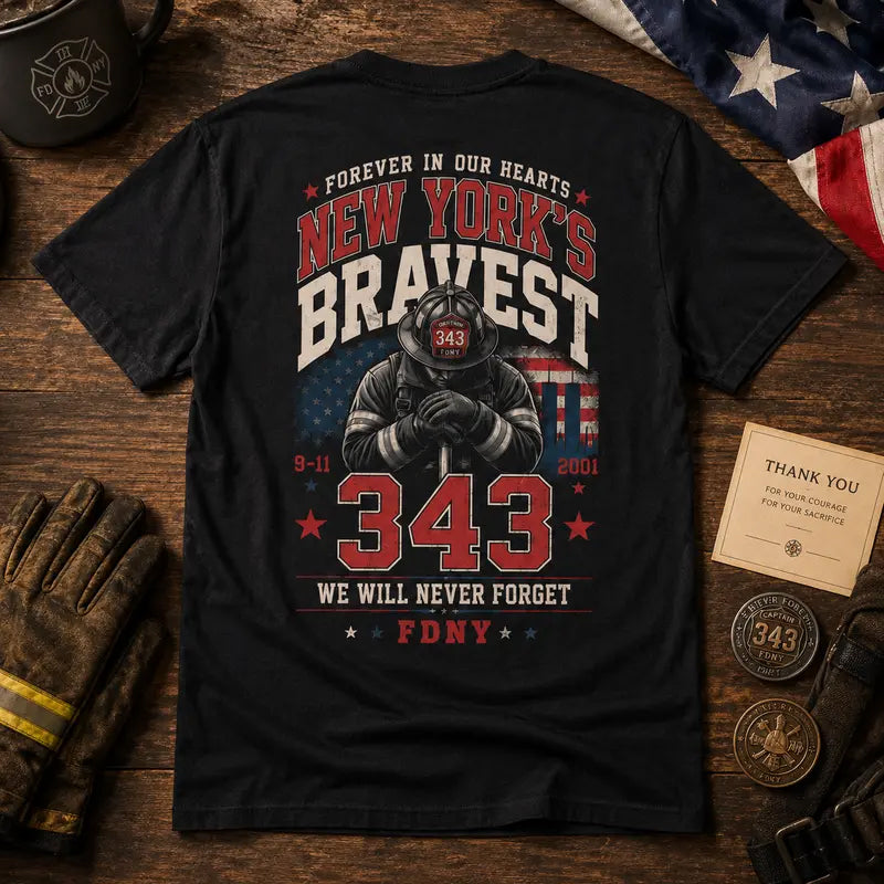 Distressed Tribute Figure Print Men Tee