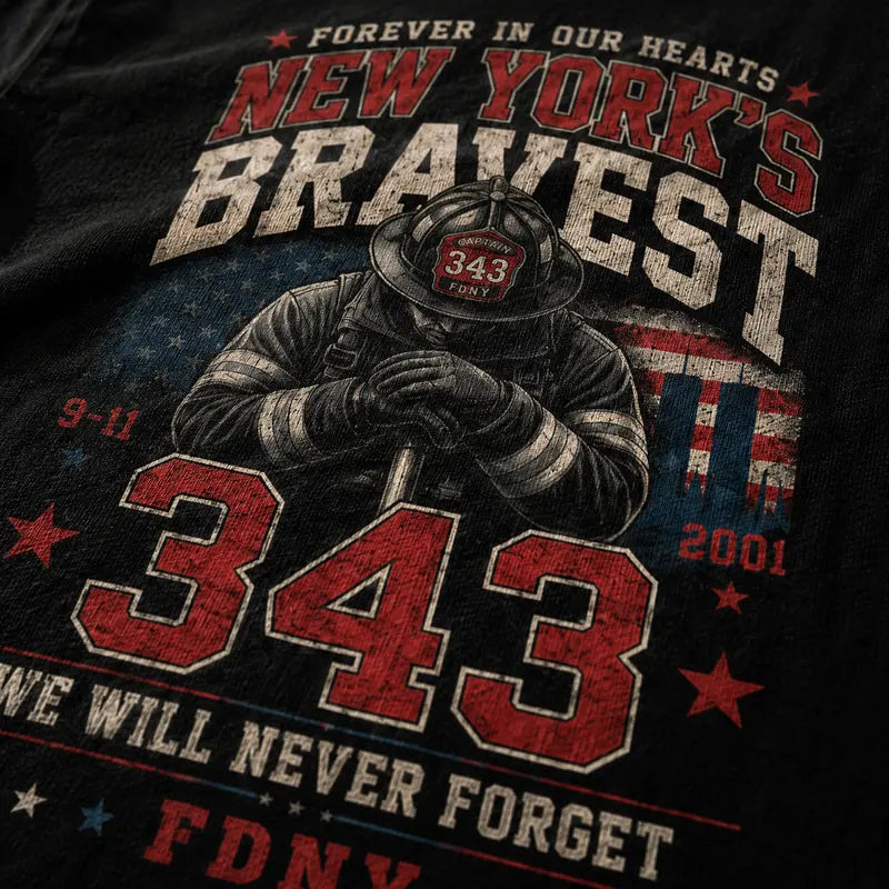 Distressed Tribute Figure Print Men Tee