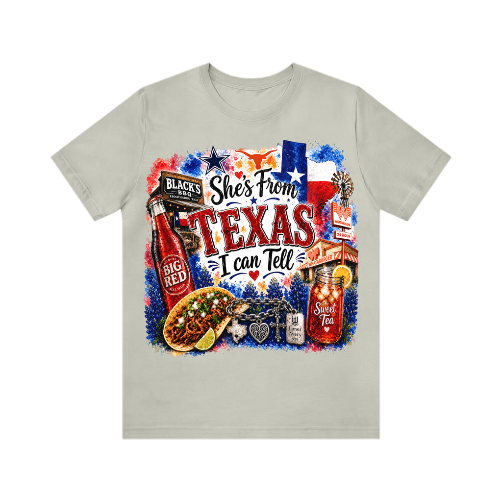Shes from Texas I Can Tell Lyric Unisex T-shirt