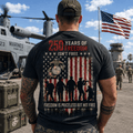 U.S. Marine Veteran 250 Years Of Freedom Graphic T-Shirt