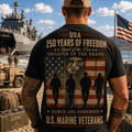 Honor And Remember U.S. Marine Veterans T-Shirt