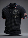 Men's 9/11 25th Anniversary We Will Never Forget Printed Shirt