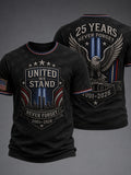 Men's 9/11 25th Anniversary We Will Never Forget Printed T-Shirt
