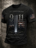 Men's 9.11 Never Forget  Printed T-shirt