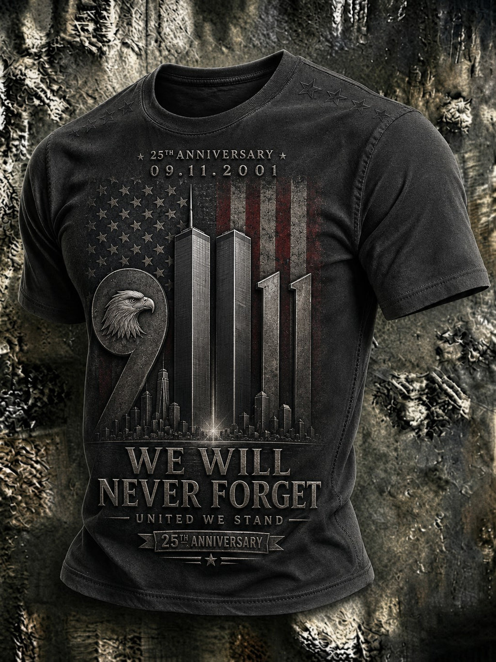 Men's 9.11 Never Forget Printed T-shirt