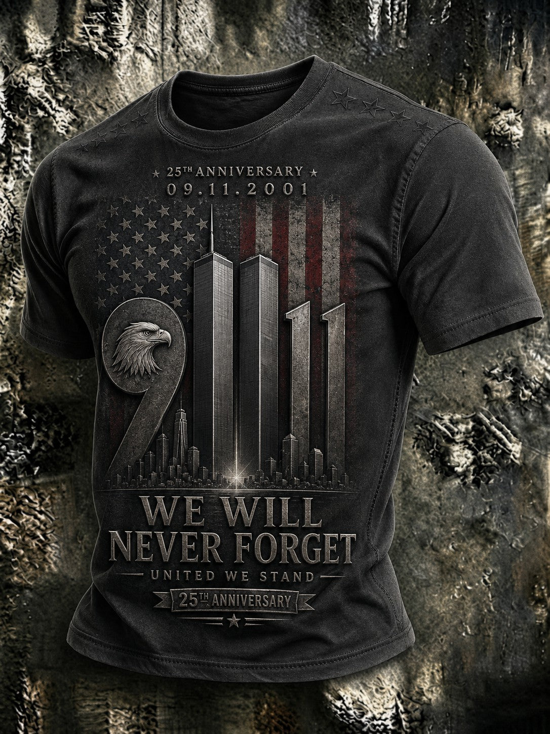 Men's 9.11 Never Forget Printed T-shirt