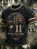 Men's 9.11 Never Forget  Printed T-shirt