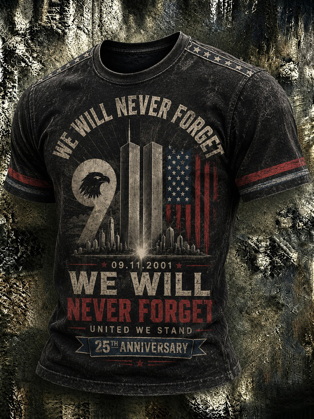Men's 9.11 Never Forget  Printed T-shirt