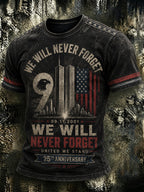 Men's 9.11 Never Forget  Printed T-shirt