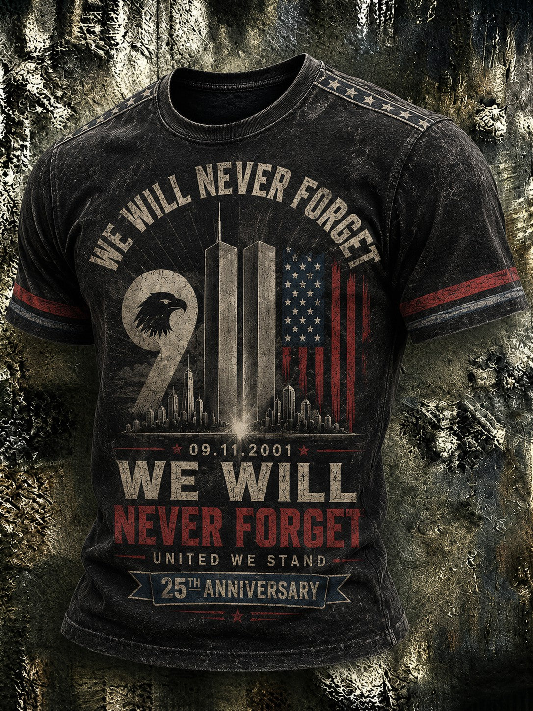 Men's 9.11 Never Forget  Printed T-shirt