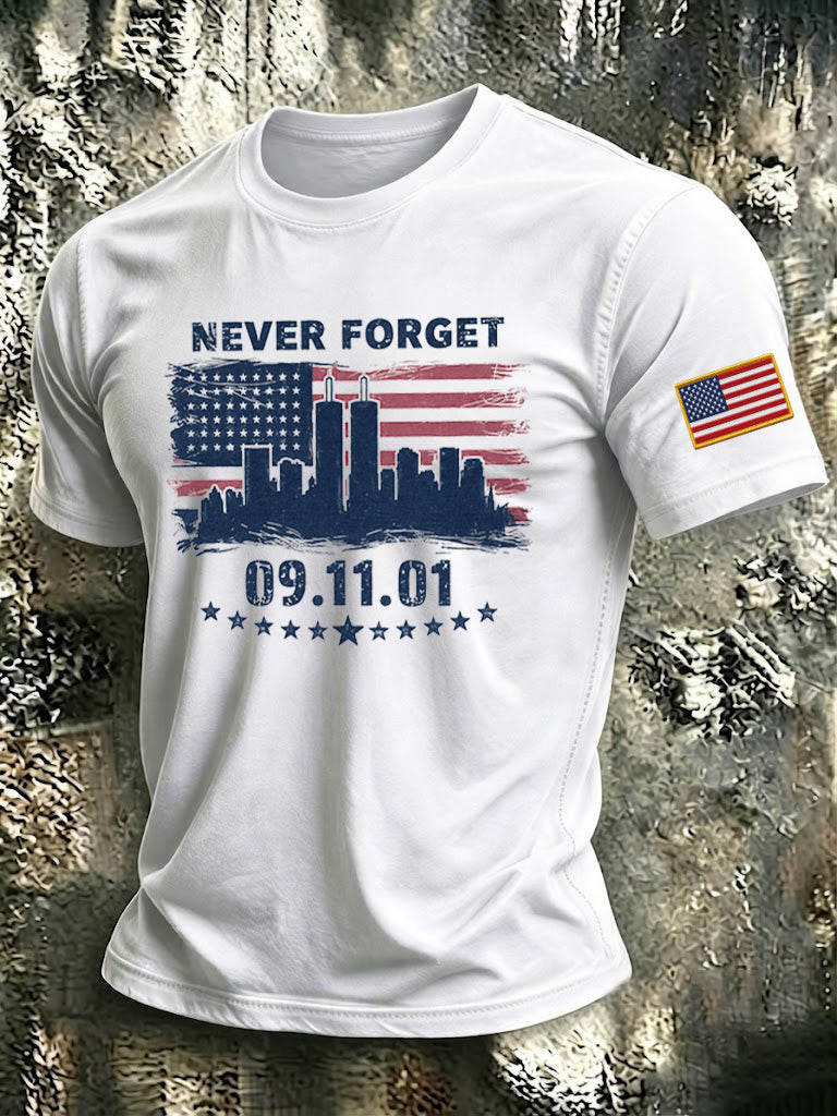 Men's 9.11 Never Forget Printed T-shirt