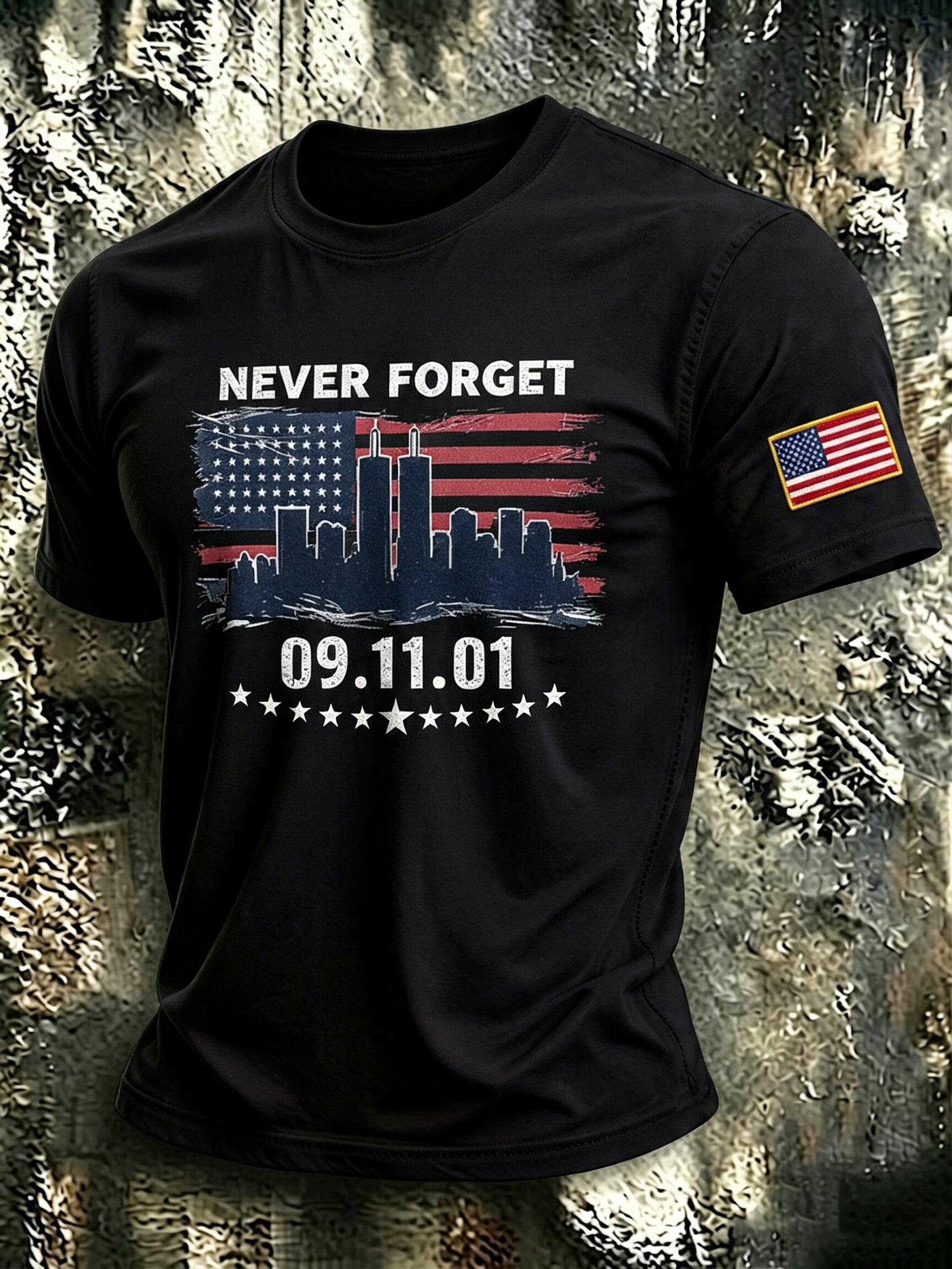 Men's 9.11 Never Forget Printed T-shirt
