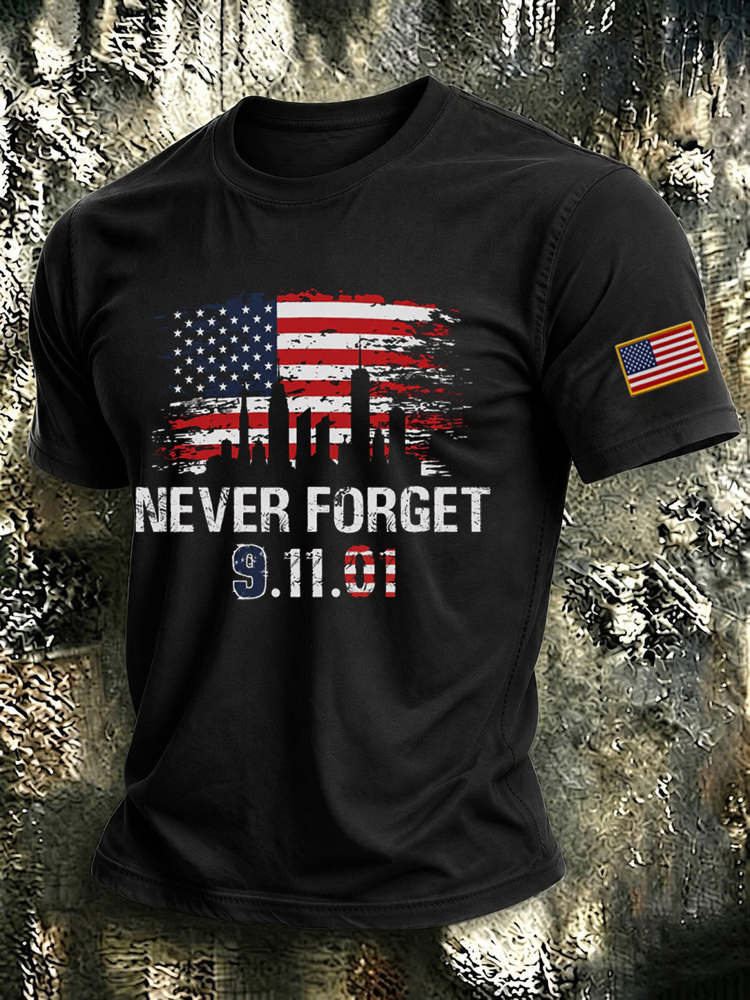 Men's 9.11 Never Forget Printed T-shirt