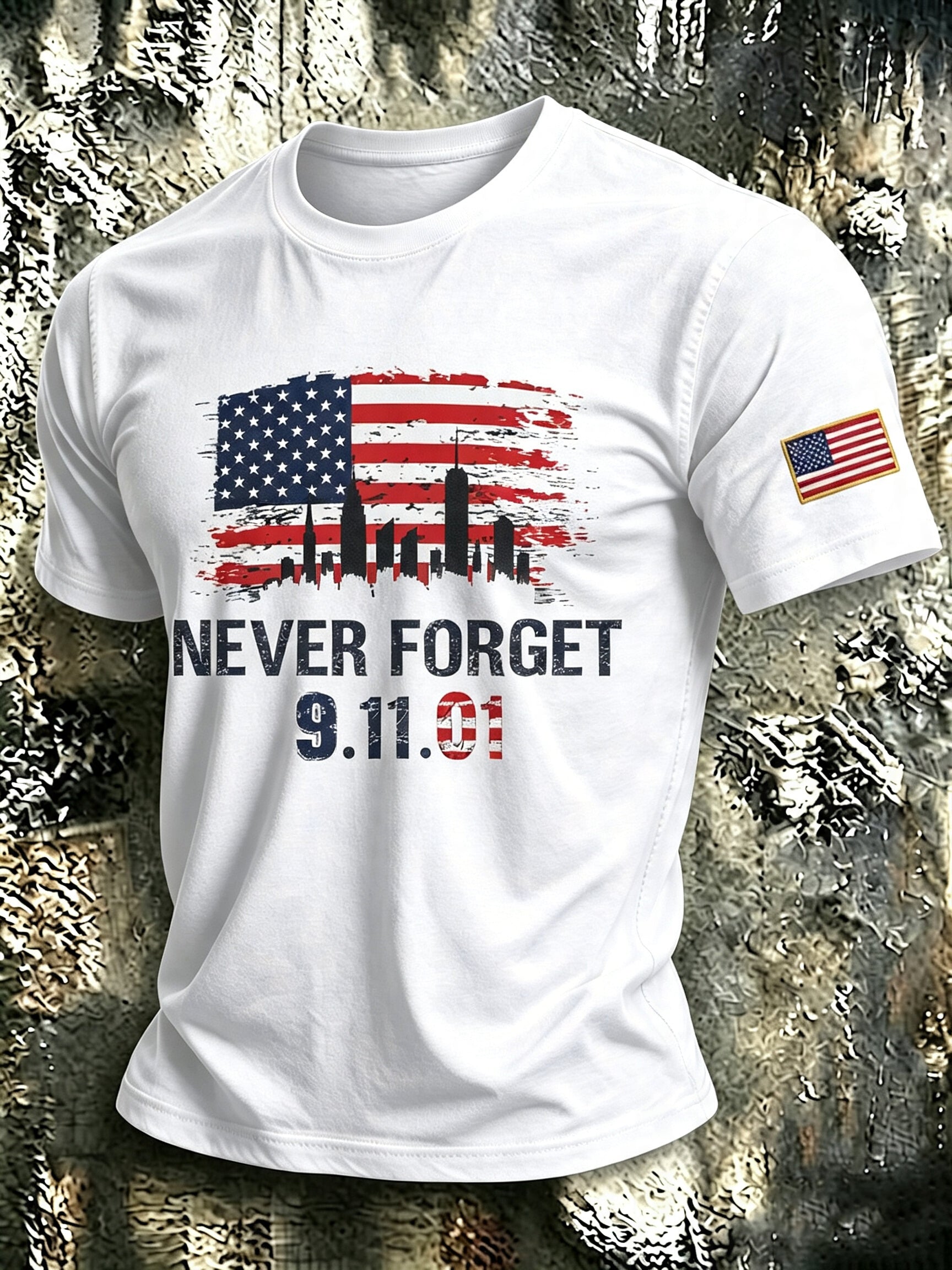 Men's 9.11 Never Forget Printed T-shirt