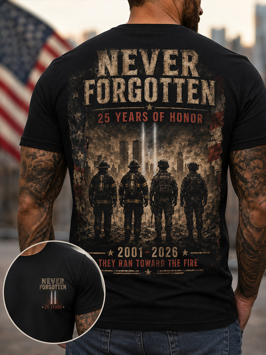 Men's 9.11 Never Forget Printed T-shirt