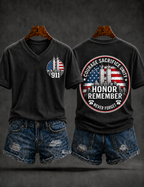 Women's American Patriot Day Short-sleeved T-shirt