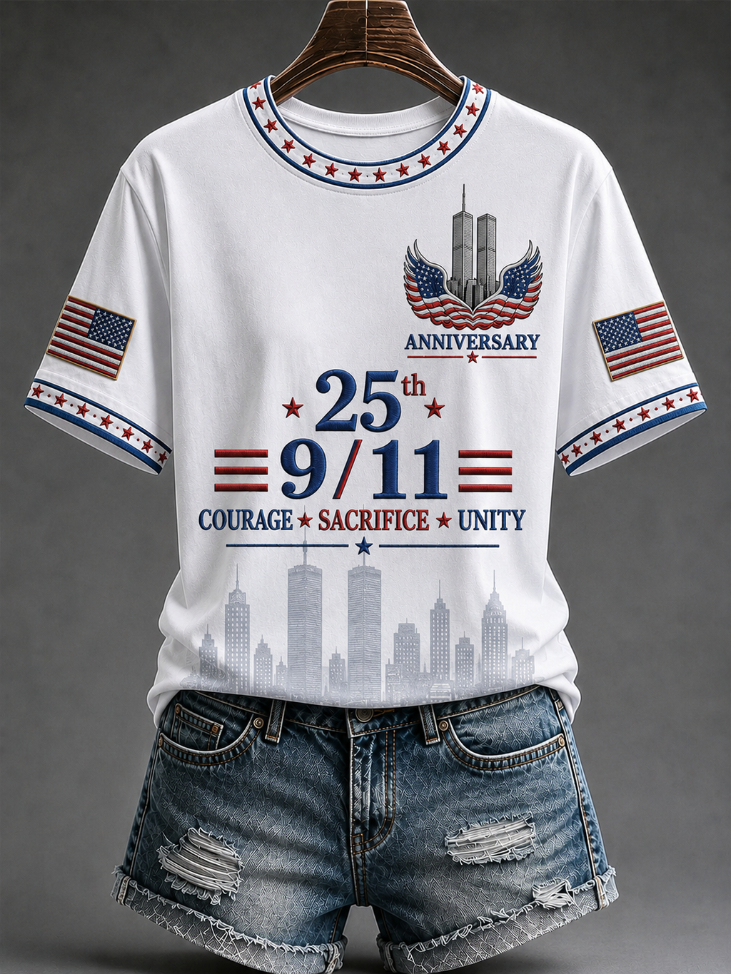 Women's America's 9/11 Patriot Day Short-sleeved T-shirt