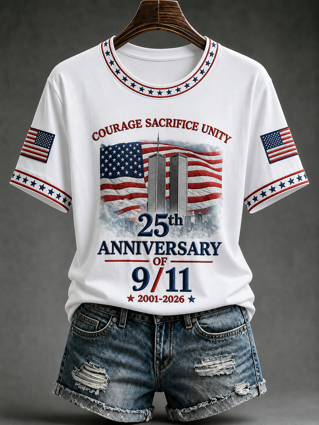 Women's America's 9/11 Patriot Day Short-sleeved T-shirt
