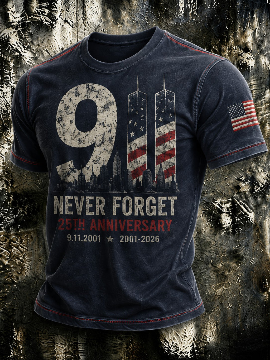 Men's 9.11 Never Forget Printed T-shirt