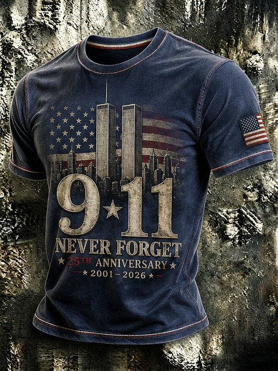 Men's 9.11 Never Forget Printed T-shirt