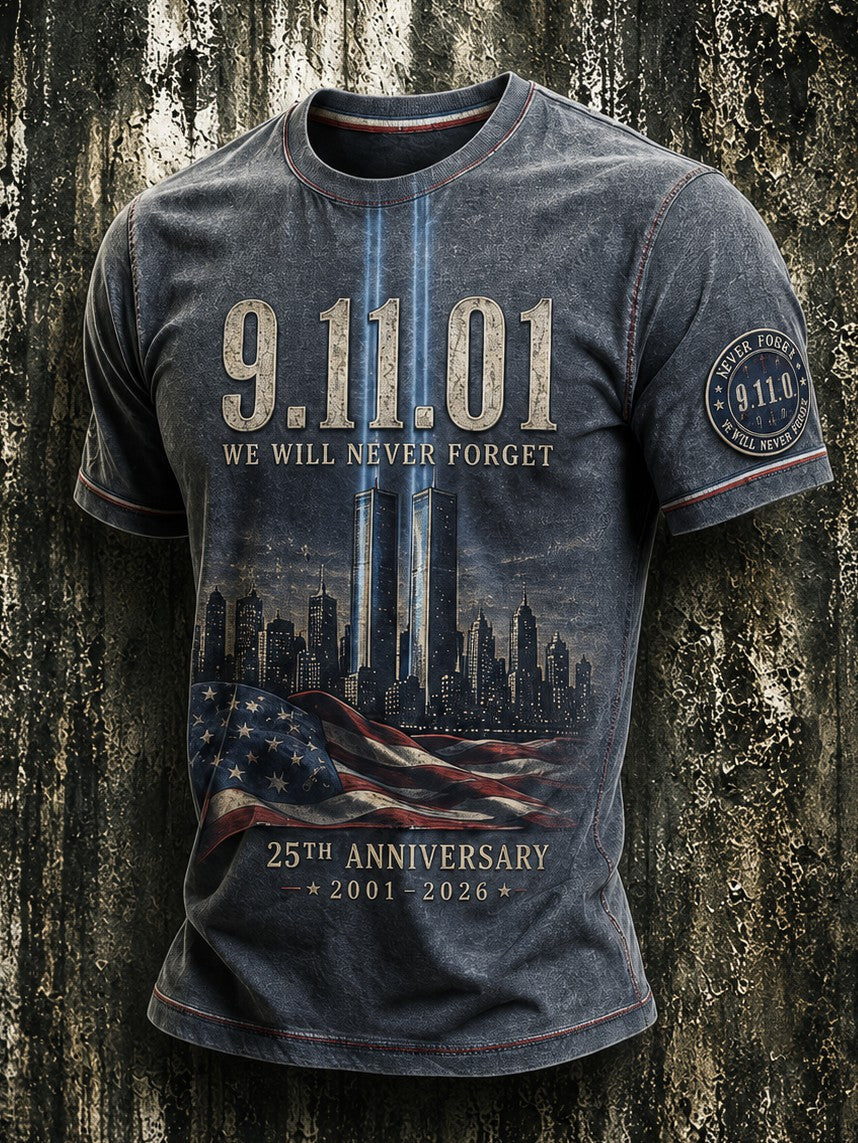 Men's 9.11 Never Forget Printed T-shirt