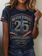 Women's 9.11 Never Forget Printed T-shirt
