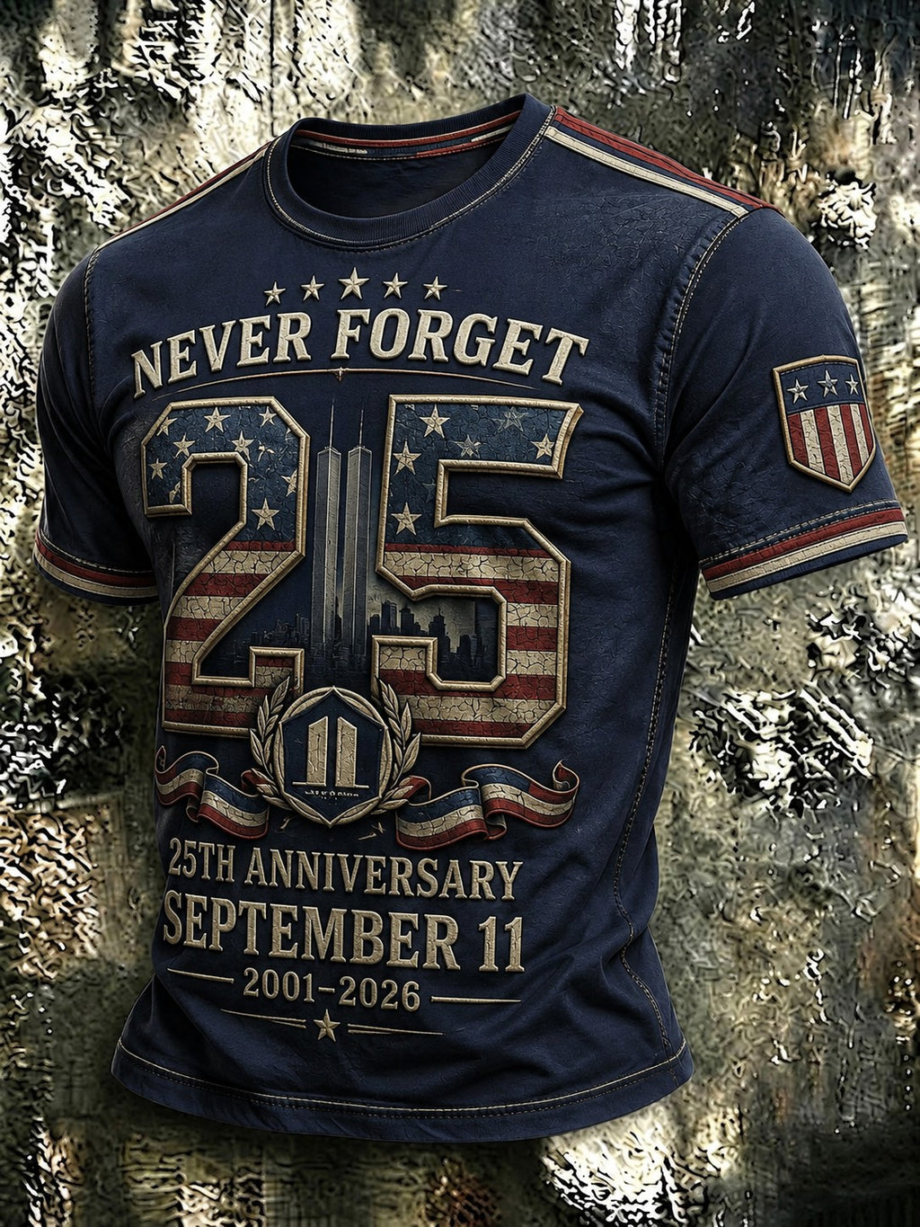 Men's 9.11 Never Forget Printed T-shirt