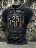 Men's 9.11 Never Forget Printed T-shirt