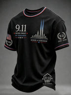 Men's 9.11 Never Forget We Remember Short Sleeves T-shirt