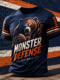 Men's Football Gameday Gift For Football Fans Casual Tee