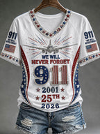 Women's We Will Never Forget 9 11 September 11 T-shirt