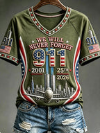Women's We Will Never Forget 9 11 September 11 T-shirt