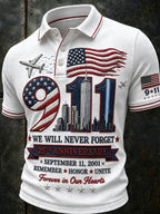 Men's We Will Never Forget 9 11 September 11 polo shirt