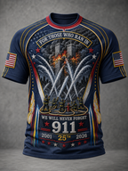 Men's We Will Never Forget 9 11 September 11 T-shirt