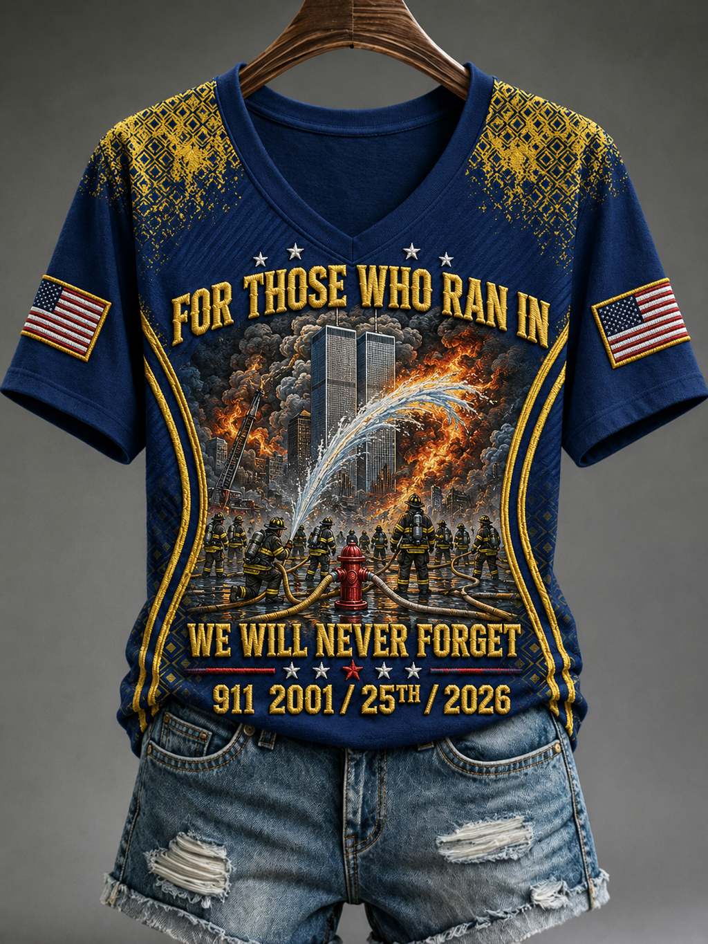 Women's We Will Never Forget 9 11 September 11 T-shirt