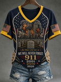 Women's We Will Never Forget 9 11 September 11 T-shirt