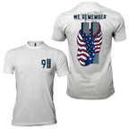 9/11 We Remember Twin Towers Tee - Patriotic Never Forget Shirt