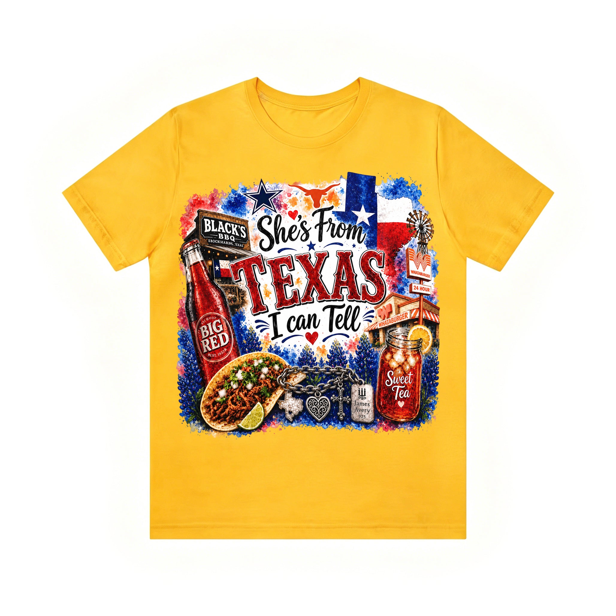 Shes from Texas I Can Tell Lyric Unisex T-shirt