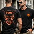 USMC Skull Graphic Men's T‑Shirt