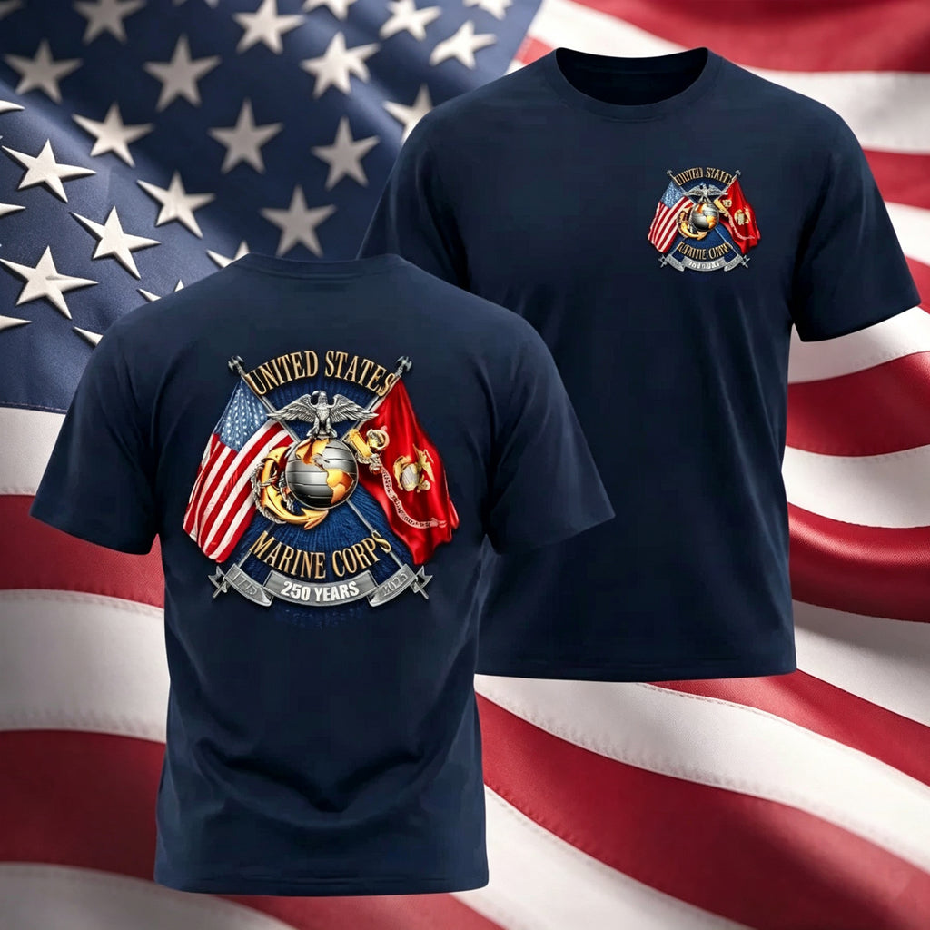 United States Marine Corps 250 Years Anniversary Shirt
