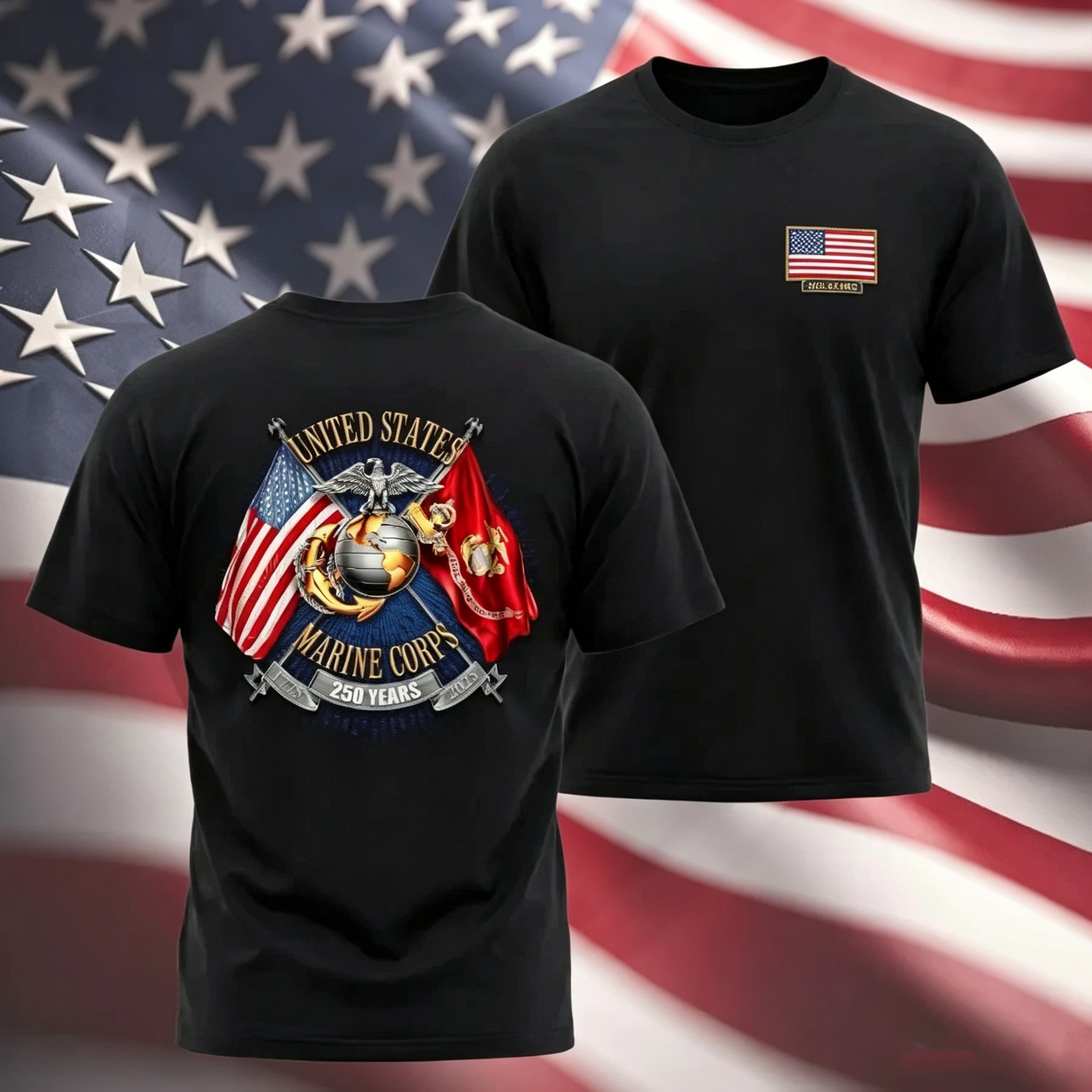 United States Marine Corps 250 Years Anniversary Shirt