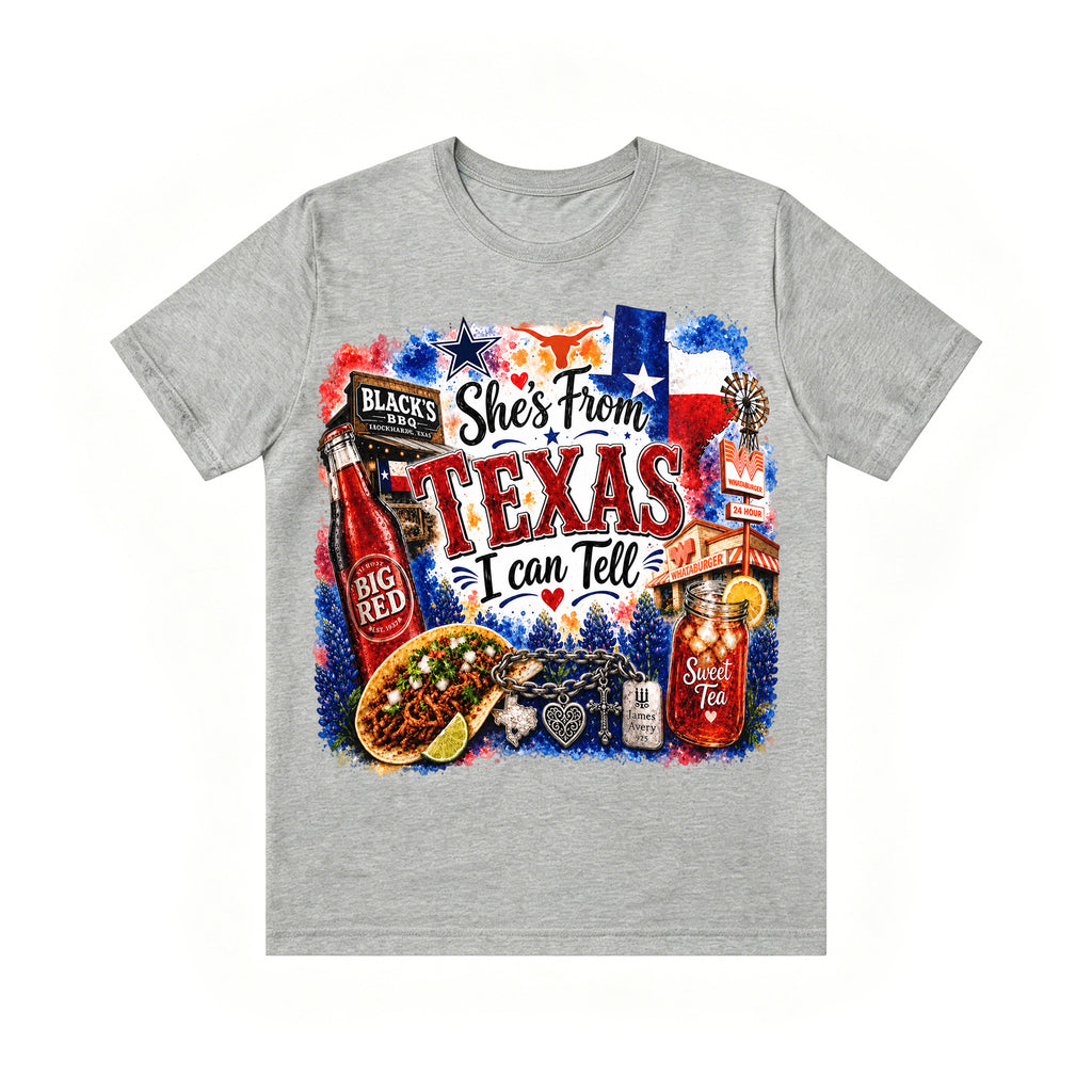 Shes from Texas I Can Tell Lyric Unisex T-shirt