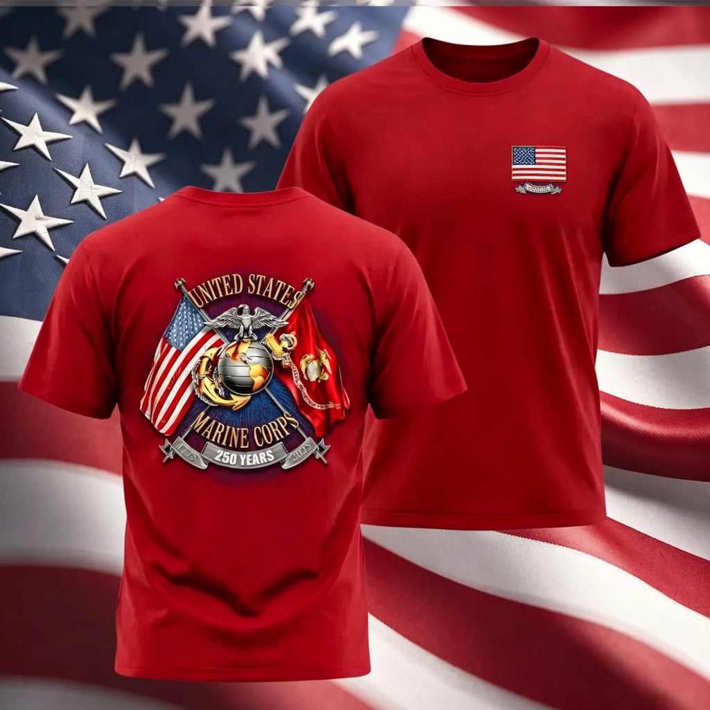 United States Marine Corps 250 Years Anniversary Shirt