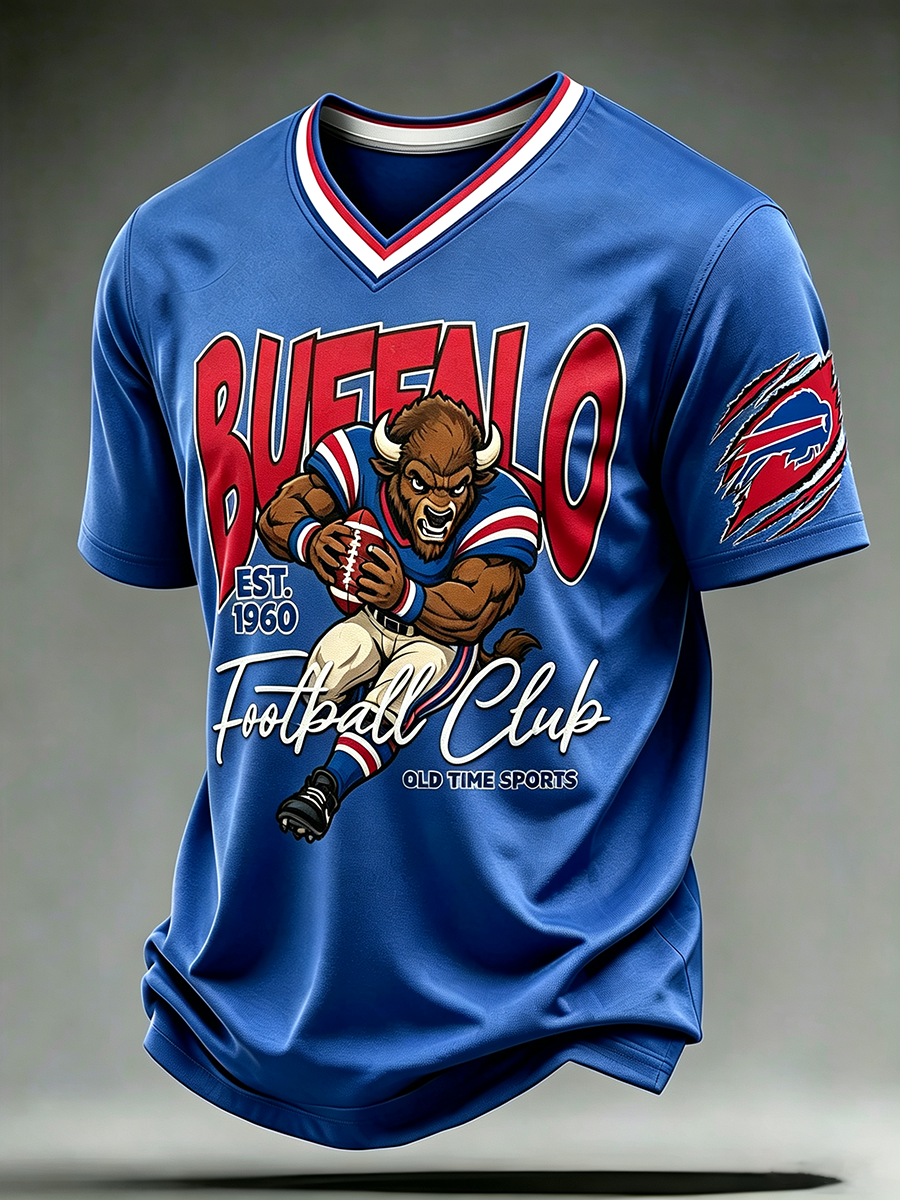 Men's Football Print Shirt