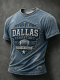 Men's Football Lovers Printed Casual Tops