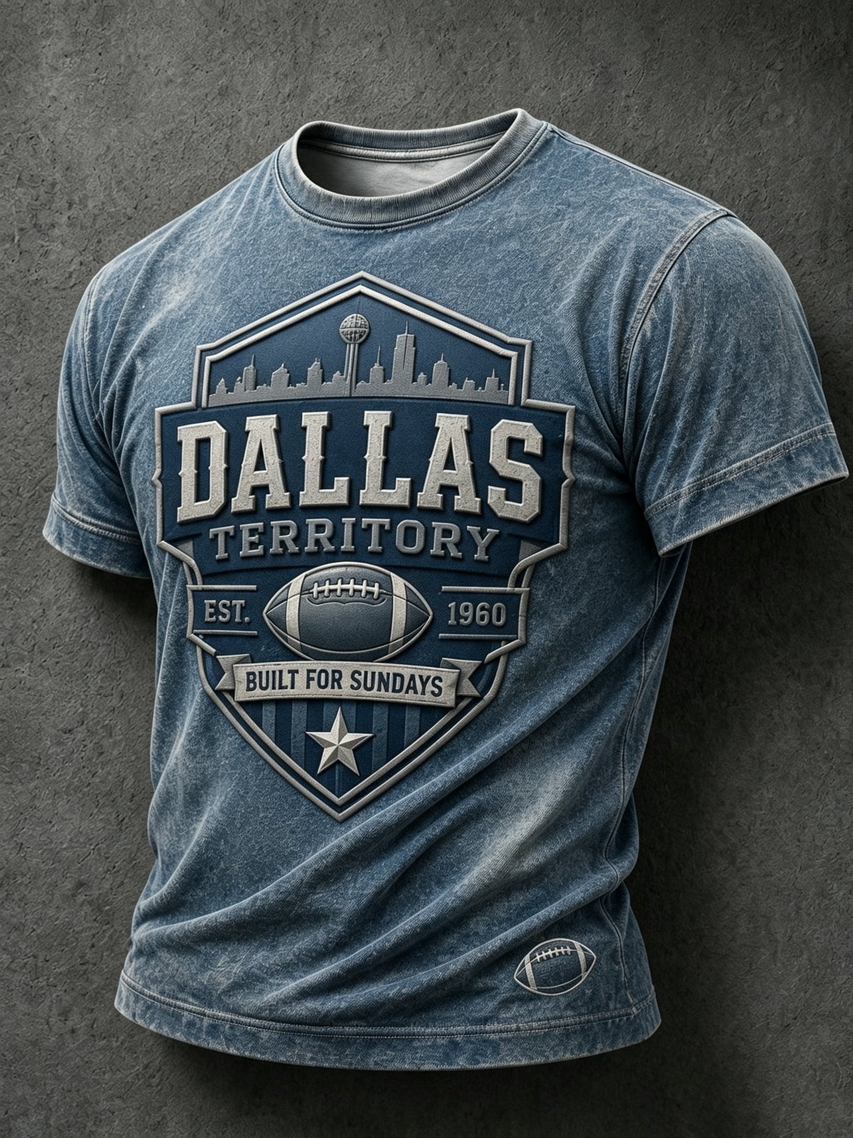 Men's Football Lovers Printed Casual Tops