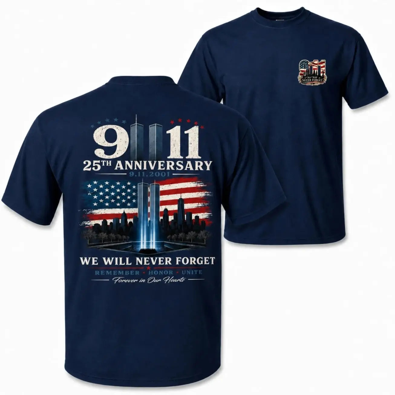 911 25th Anniversary Memorial T Shirt