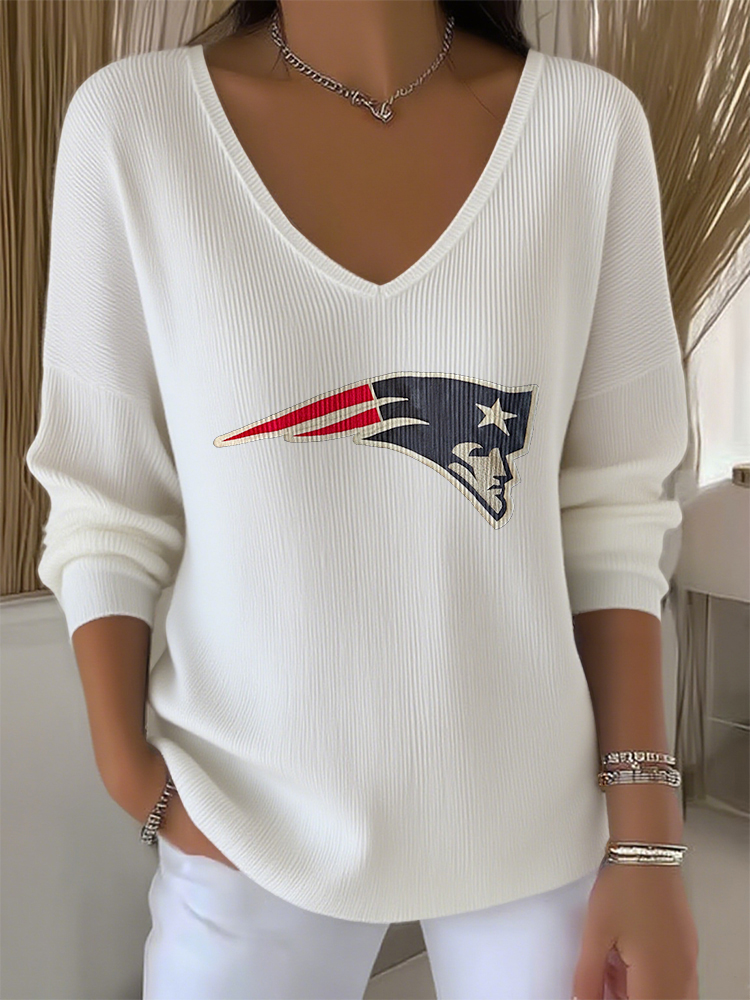 Women's Casual Football Print T-Shirt