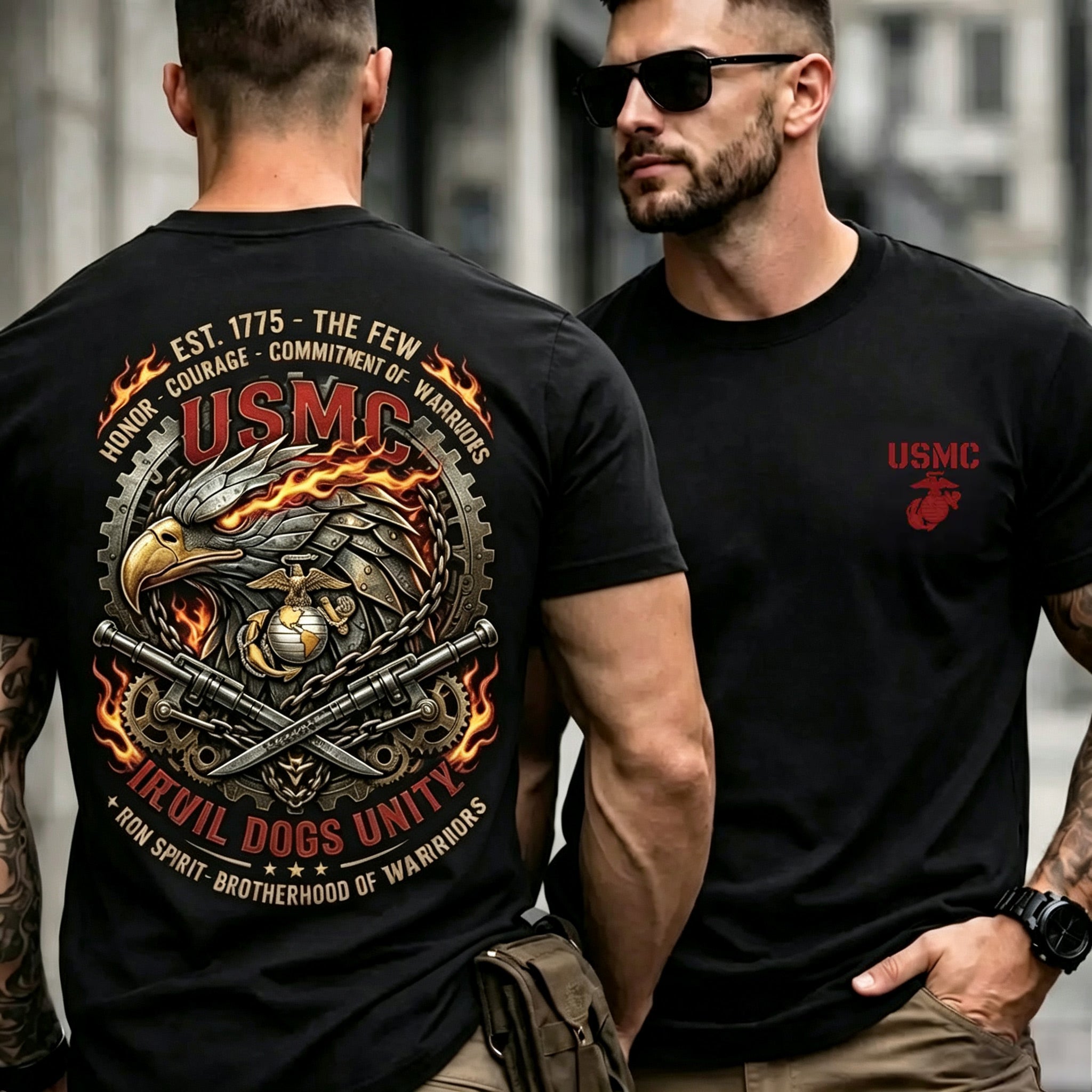 Tough Style Eagle Graphic Short Sleeve Tee