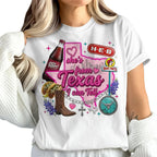She's From Texas I Can Tell Unisex Cuffed-sleeve T-shirt